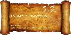 Tolmár Dorottya névjegykártya